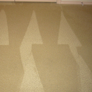 Amarillo dry carpet cleaning - stain after