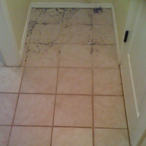 Amarillo dry carpet cleaning - tile cleaning before